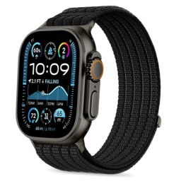 Tech-Protect Nylon sport remienok na Apple Watch (44 / 45 / 46 / 49mm), black