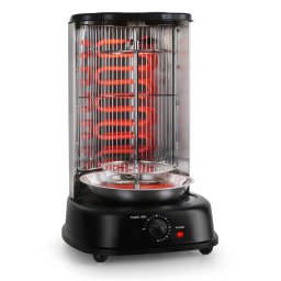 OneConcept Kebap Master, vertikálny gril, 2000 W, čierny