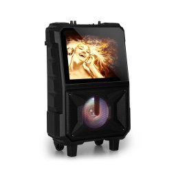 Auna CenterStage 8, prenosný karaoke reproduktor, 40 W, 14.1" displej, bezdrôtový mikrofón
