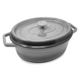 Klarstein Podolica, pekáč, 5,5 l, kastról, liatinový, smaltovaný, oválny, rukoväte