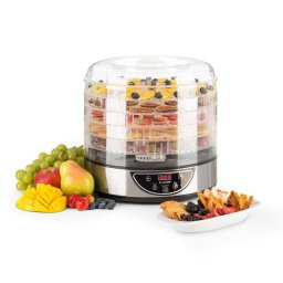 Klarstein Fruitower D sušička ovocia, 35-70°C, časovač, 5 poličiek, 200-240W, ušľachtilá oceľ
