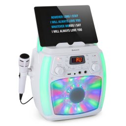 Auna StarMaker Plus, karaoke systém, karaoke zariadenie, bluetooth, USB, CD, LED šou, cinch