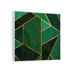 Klarstein Wonderwall Air Art Smart, infračervený ohrievač, zelená čiara, 60 x 60 cm, 350 W