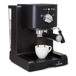 Klarstein Passionata 20, pákový kávovar, 1350 W, 20 bar, 1,25 l, 6 šálok, napeňovač mlieka