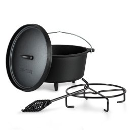 Klarstein Galloway, liatinový hrniec, 5.8 barbecue hrniec, liatina, nožičky, veľkosť M/5,5 l