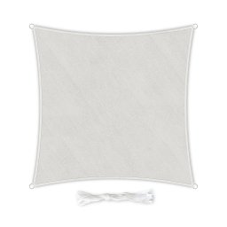 Blumfeldt Štvorcová slnečná clona, 4 x 4 m, s upevňovacími okami, polyester, priedušná