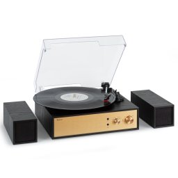 Auna Berklee TT-Play Prime, gramofónový prehrávač, remeňový pohon, 33 1/3 a 45 otáčok/minútu, stereo reproduktory