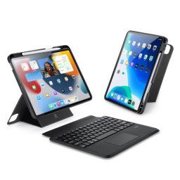 Dux Ducis DK puzdro s klávesnicou na iPad 4/5/6 / iPad Pro 11'' (2018/2020/2021/2022), čierne
