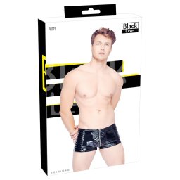 Black Level - pnske krtke nohavice na zips - ierne