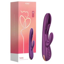 Honey Play Box Terri - vibrtor s ramenom na klitoris ovldan aplikciou (fialov)
