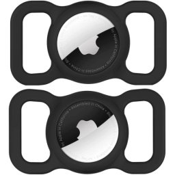 MG Collar kryt na Apple AirTag na psí obojok, čierny