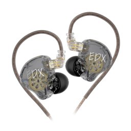 KZ EDX Lite dynamické HiFi slúchadlá do uší, sivé