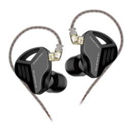 KZ ZVX dynamické HiFi slúchadlá do uší, čierné