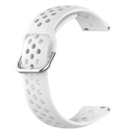 BStrap Silicone Dots remienok na Garmin Vivoactive 5, white