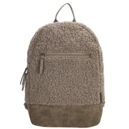 Svetlohnedý huňatý vintage batoh „Teddy 2“