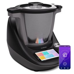 Klarstein Aria Select Smart, kuchynský robot, 1700 W, 4,7 l, ovládanie cez aplikáciu, parný nástavec, 5' TFT displej