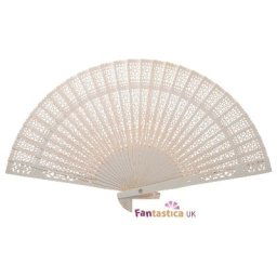 New! White Sandalwood Fan