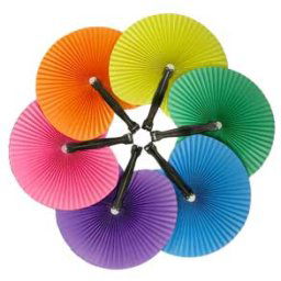 Lilac Hawaiian Paper Fans