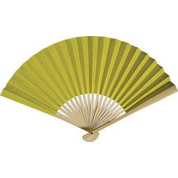 CLEARANCE SALE - Chartreuse Paper Hand Fans