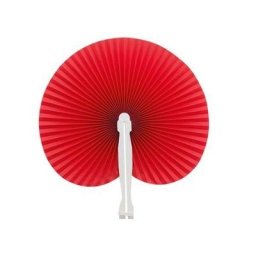 Red Hawaiian Paper Fans