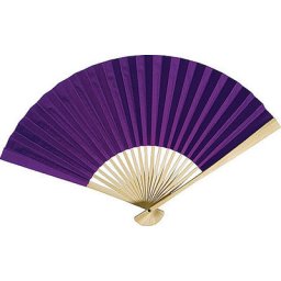 Purple Paper Hand Fans