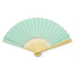 Robins Egg Paper Hand Fan
