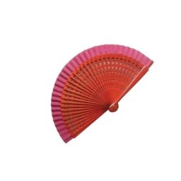 Dark Red Wooden Wedding Fan - Varnished SPECIAL OFFER!