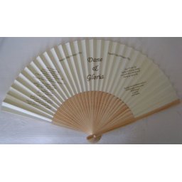 Paper & Bamboo Wedding Invitation/Program Fans