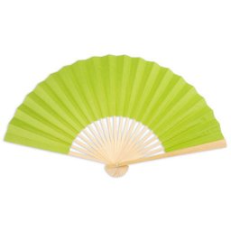 Spring Green Paper Hand Fan