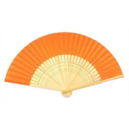 Orange Silk Fans