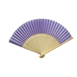 Lilac Silk Fans