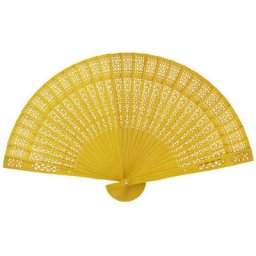 Yellow Sandalwood Fans