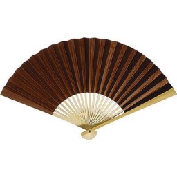 Chocolate Brown Paper Fans