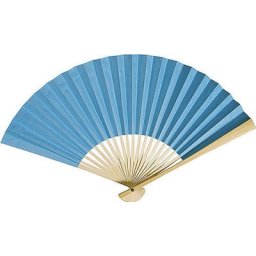 Turquoise Paper Hand Fan