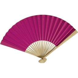 Fuchsia Paper Hand Fan