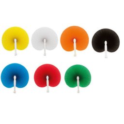 Plain Coloured Hawaiian Paper Fans