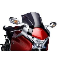 Honda VFR1200F Screen: (10-15) Double Bubble Race Style Screen: Smoke M5251F