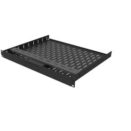 1u 19inch Rack Shelf With Face Plate Cut Out For 1 X Apple Tv