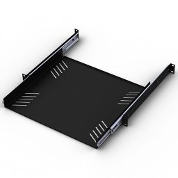 1u Sliding Rack Shelf With Universal Fixing Slots R1290/1u