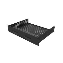 2u Vented Rack Shelf & Magnetic Faceplate For 2 X Apple Tv R1498/2uk-atv2