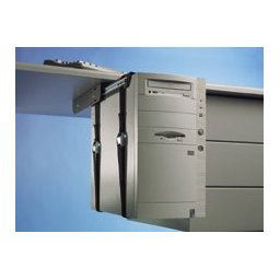 PC Cpu Holder Black On Sliding Runners, Penn Elcom CPU-57BN