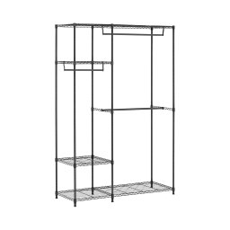 Metal Clothing Rack - 120 x 45 x 179.5 cm - 270 kg - black