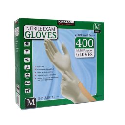 Kirkland Nitrile Gloves 400 Pack/Multi-Purpose/Latex-free/Kimberly-Clark - Medium
