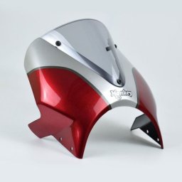 Honda Monkey 125 (18+) Vision Fly Screen: Red / Silver 21250E