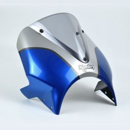 Honda Monkey 125 (18+) Vision Fly Screen: Blue / Silver 21250D