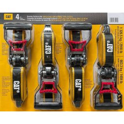 CAT Ratchet 4 Pack Heavy Duty Tie-Downs Straps Handle Set 3.8 x 487.6 cm