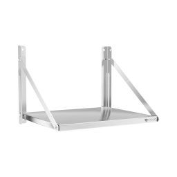 Wall Shelf - folding - 60 x 45 cm - 40 kg - stainless steel