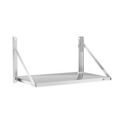 Wall Shelf - folding - 80 x 45 cm - 40 kg - stainless steel