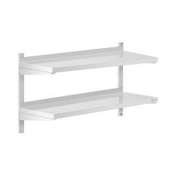 Stainless Steel Wall Shelf - 2 shelves - 40 x 100 cm