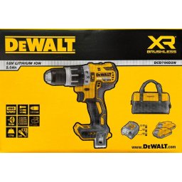 DEWALT 18V XR Li-Ion DCD796D2W Compact Hammer Drill Driver 2 AH Batteries & Bag